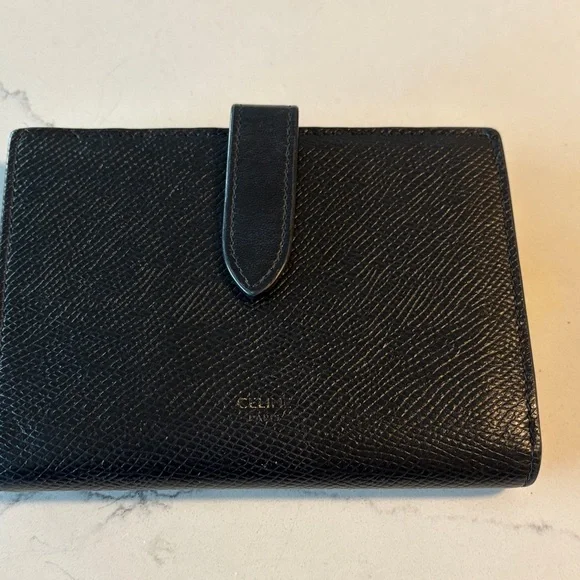 Celine Black Leather Wallet - Picture 2 of 6